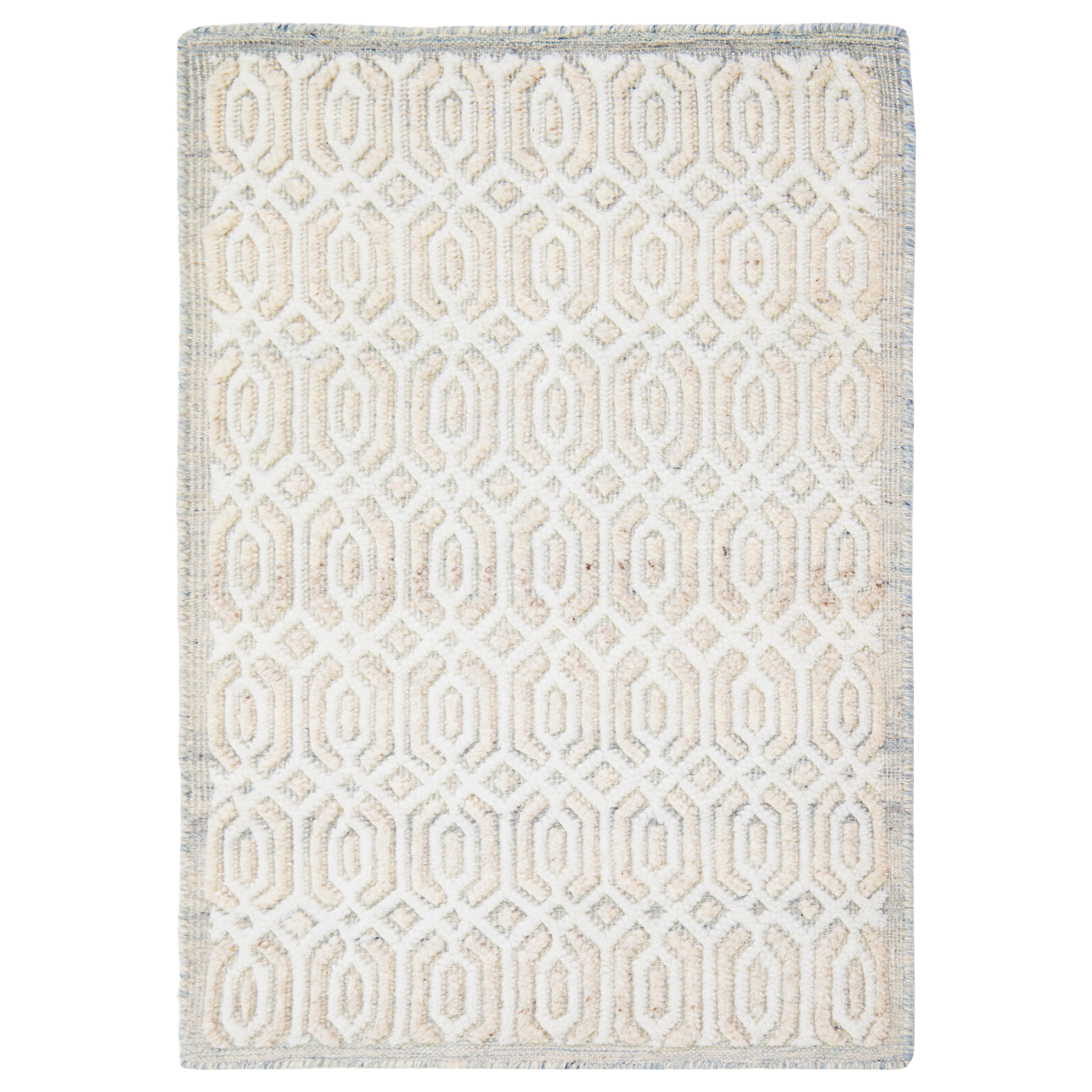 Apadana's Modern Moroccan Handmade Custom Wool Rug