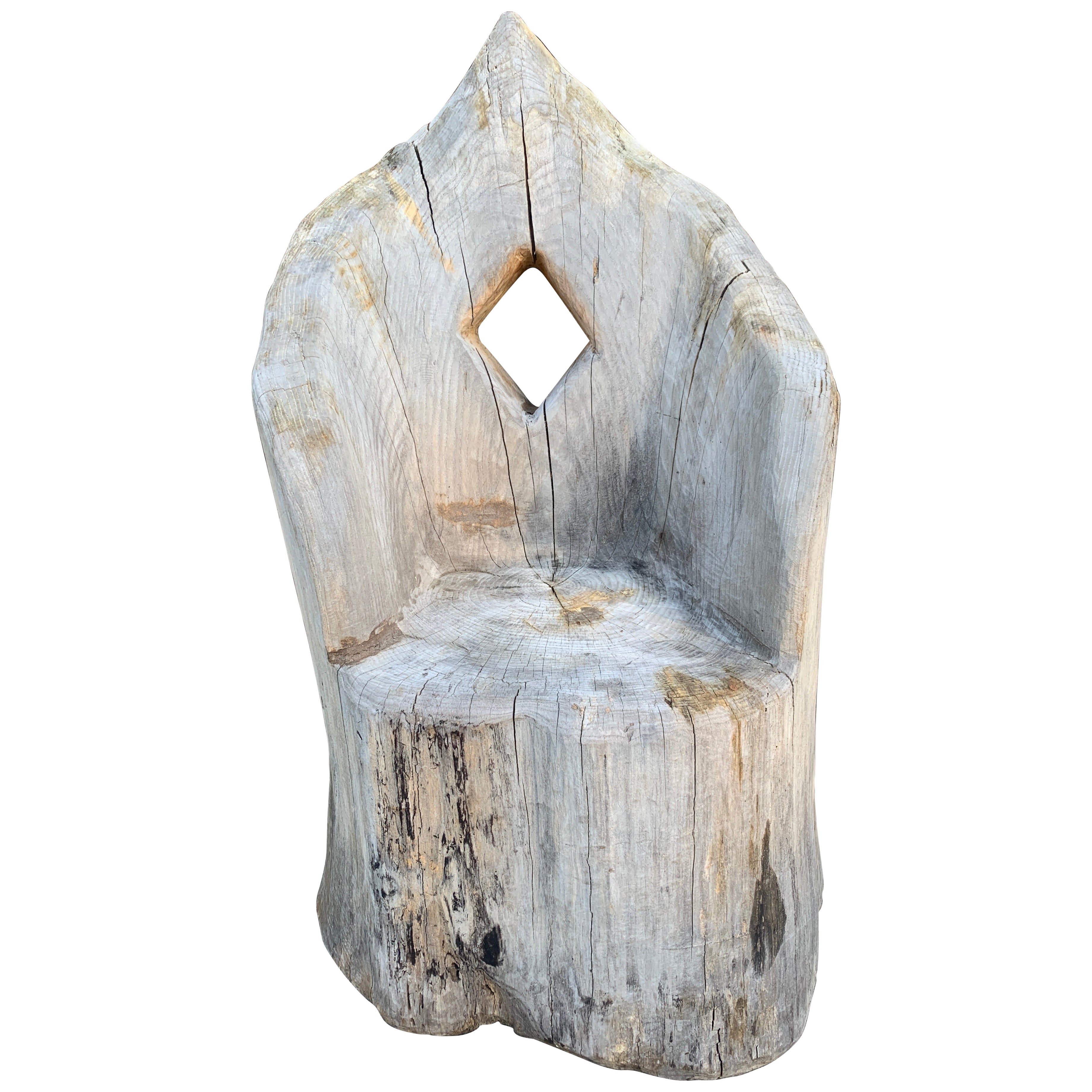 Ancienne chaise trône suédoise monumentale sculptée à la main, 19ème siècle