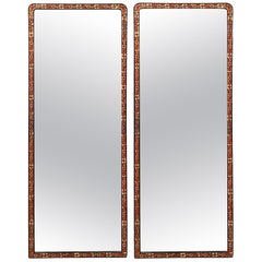 Rare Japanese Meiji Dressing or Full Length Floor Mirrors (H 67 1/2 x W 26)
