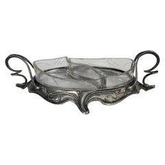 Plato para servir de plata Art Nouveau