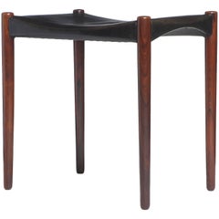 Vintage 1950s Danish Stool by Ejner Larsen & Aksel Bender Madsen for Willy Beck