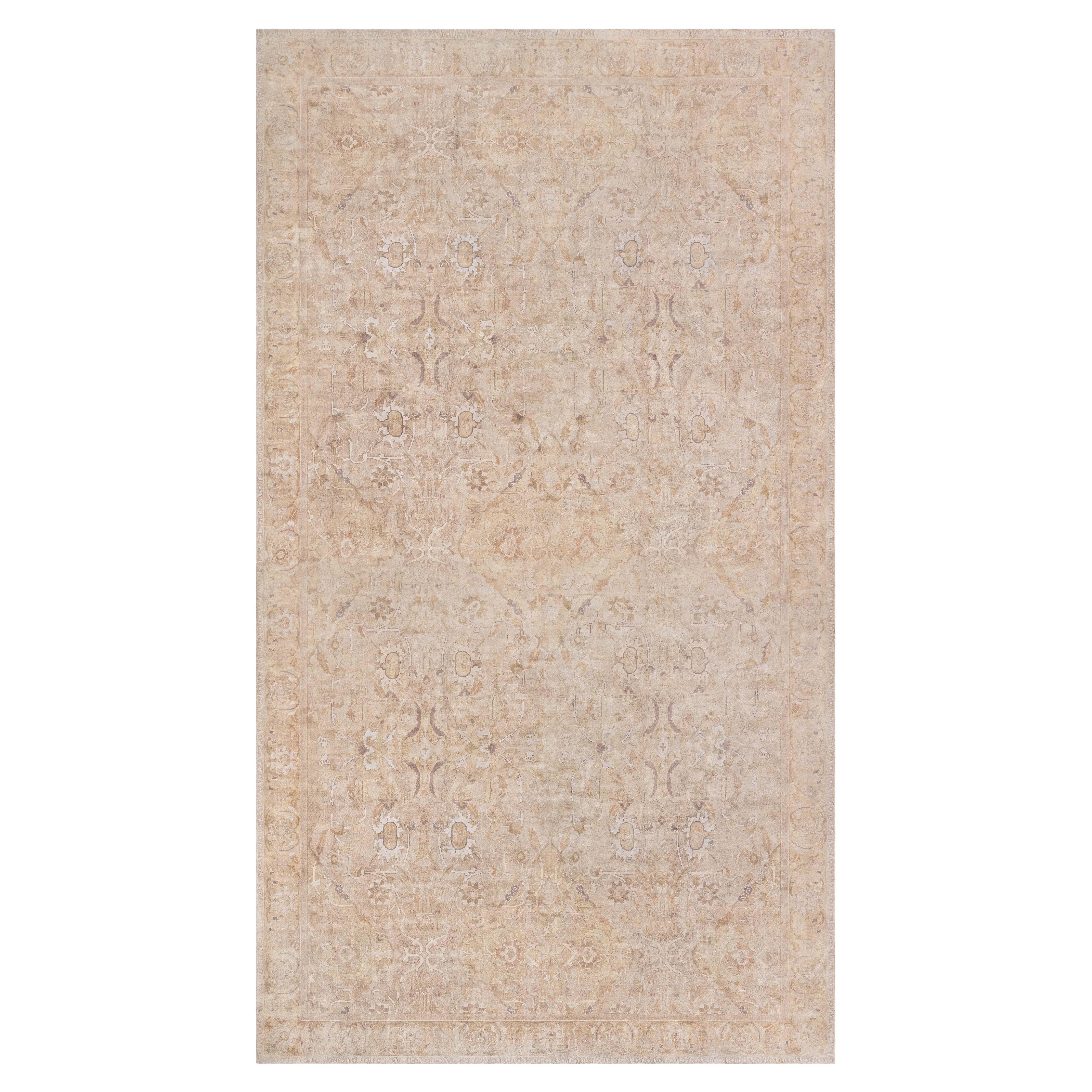 Doris Leslie Blau Oversized Antique Indian Amritsar Rug Size Adjusted