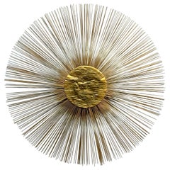 Bruce and William Friedle 36" Bronze Sunburst Wall Sculpture