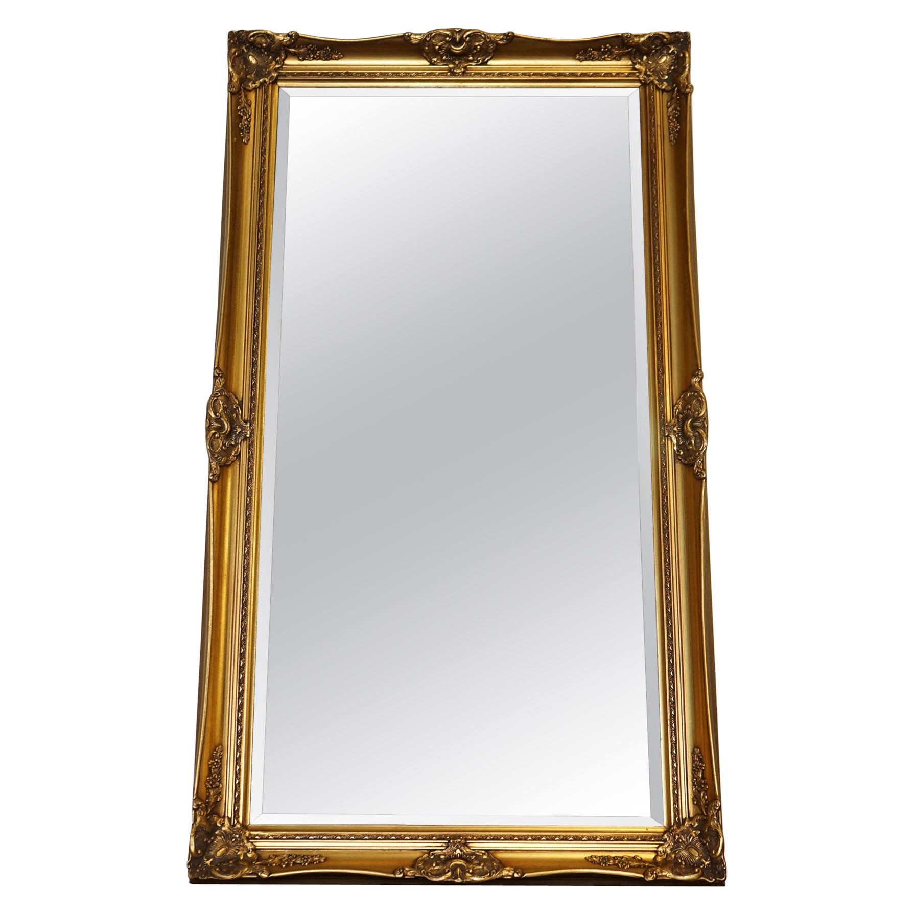LARGE FRENCH STYLE CLASSIC GOLDEN ORNATE WALL REGAL MiRROR 138 X 77 CM