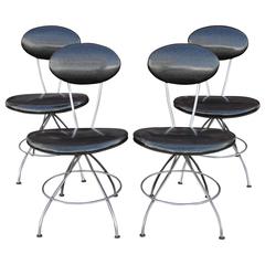 Set of Four 1950s Modern Atomic Age Chairs