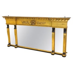 Regency Giltwood & Gesso Overmantle Mirror