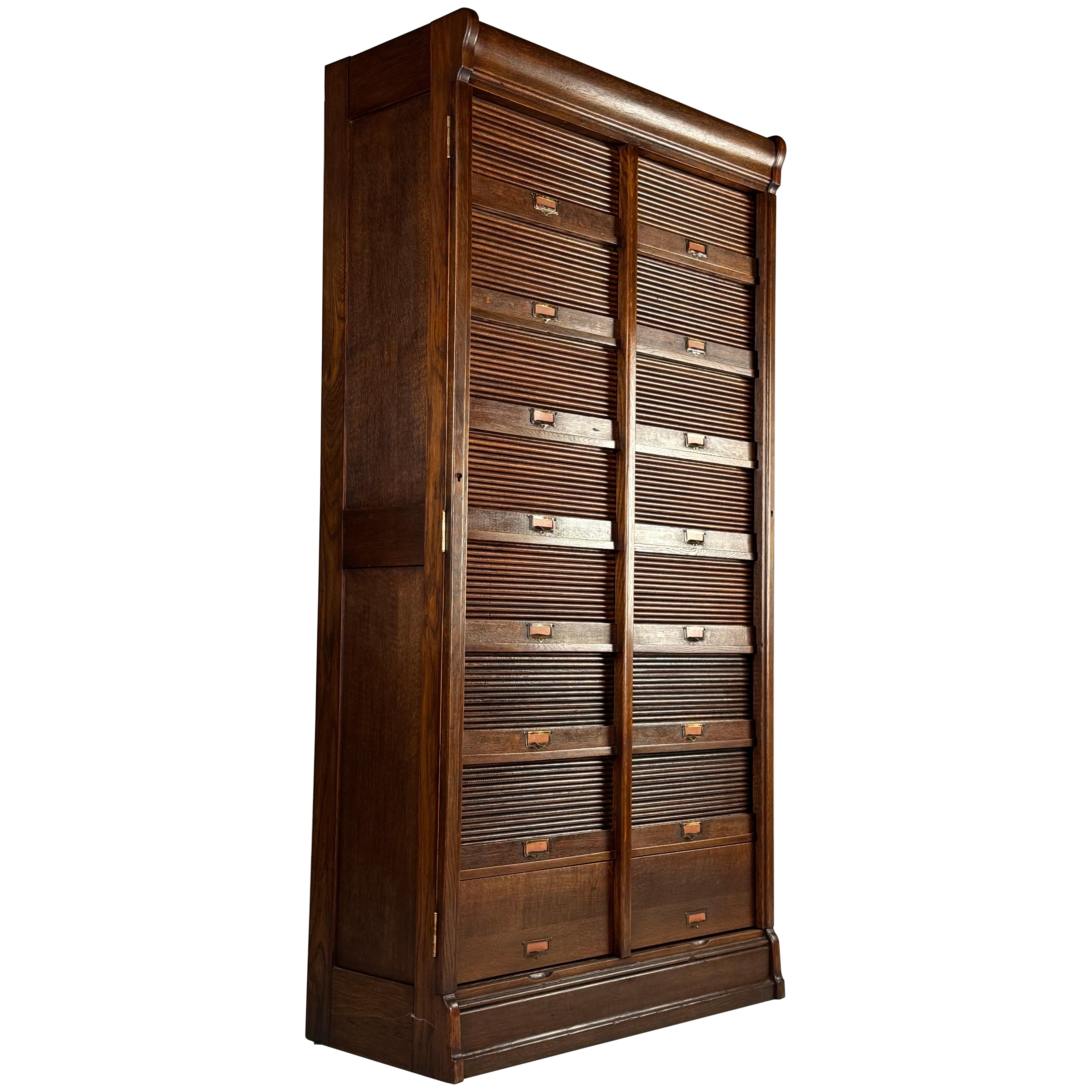 Oak Belgian filing cabinet