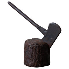 The Axe in Stump Cast Iron Fermacarte