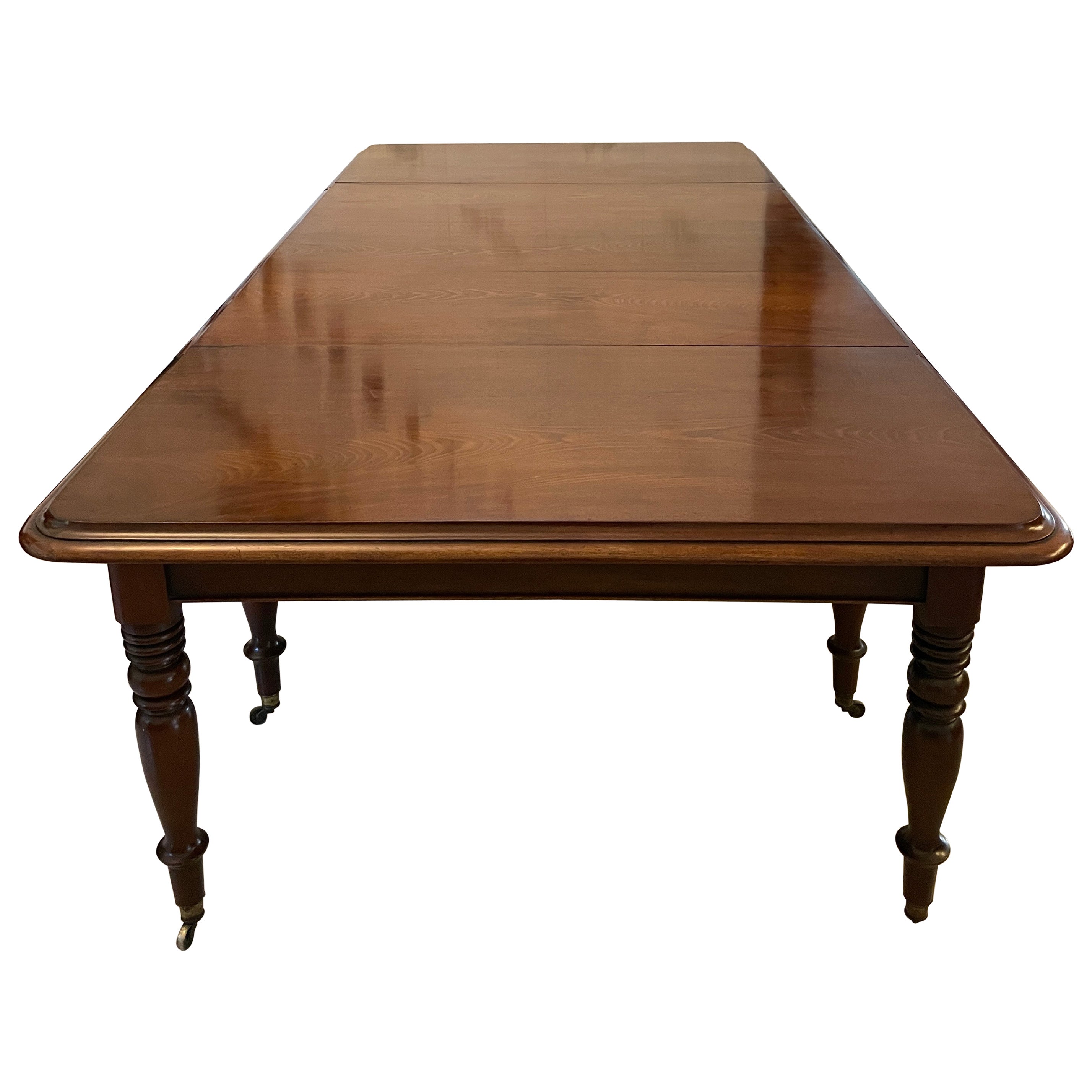 Rara Mesa de Comedor Irlandesa de 12/14 Plazas de Caoba Metamórfica Antigua de Magnífica Calidad en venta