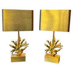 Rarissima coppia di lampade da tavolo, Maison Charles et Fils, Francia, anni '60