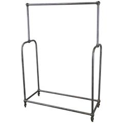 Used Rolling 1920 Bell Hop Garment Rack