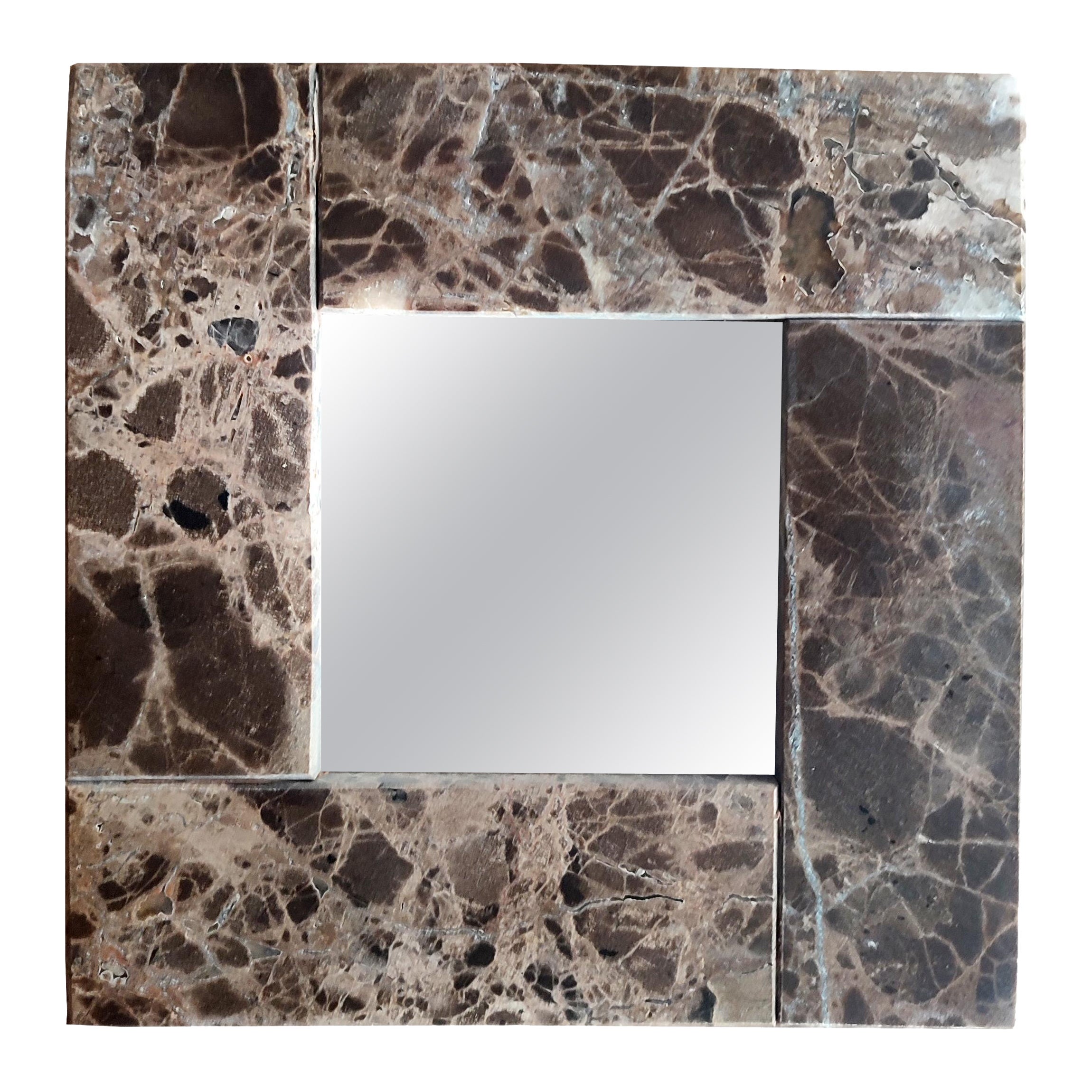 Marble Mirror Brown Emperor Marble Spain Contemporary Design Mirror Gift Present