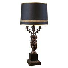 Lampada da scrivania moderna della metà del XX secolo in nero