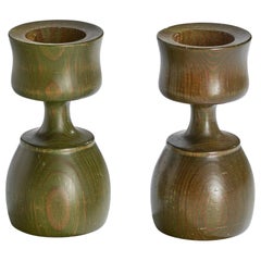 Rune Ericson, Kerzenständer, Kiefernholz, Schweden, 1970er Jahre