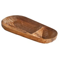Swiss Designer, Dish, Wood, Switzerland, 1960s
