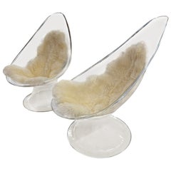 Erwine et Estelle Laverne Lily Chaises du groupe Invisible