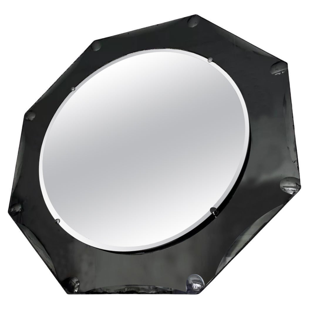 Miroir octogonal Crystal Art Design 1970's Modern Art en vente