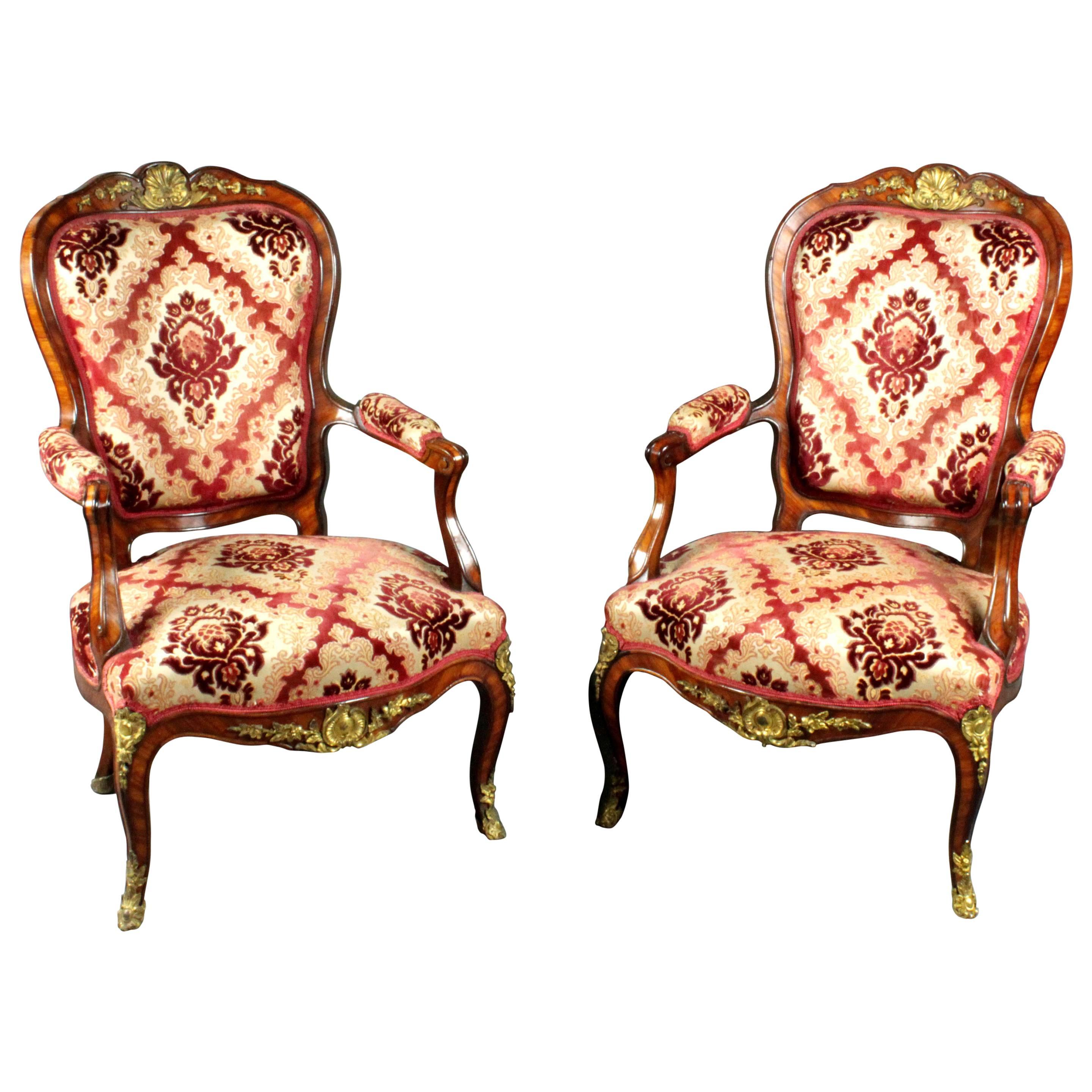 Antique Pair of Armchairs For Sale