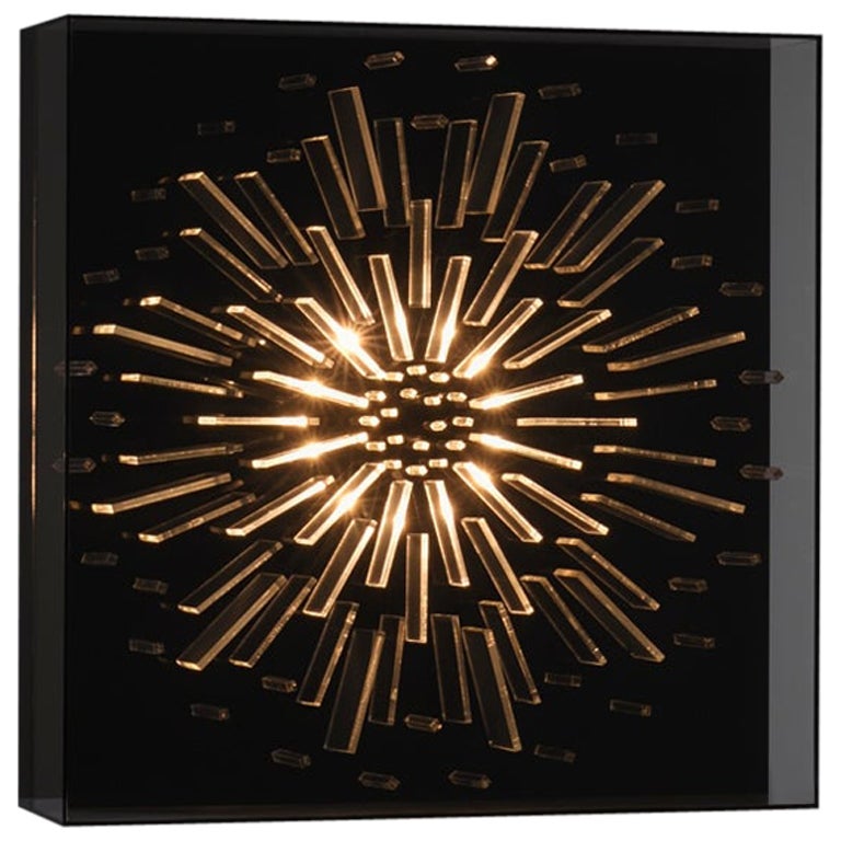 Optical Methacrylate light sculpture, France 1970s