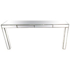 Grande table console Art Deco Mirror Attribuée à Jacques Adnet, France 1930.