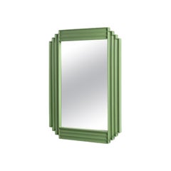 Cordiale Medium Malva Green Mirror by Roberto Paoli
