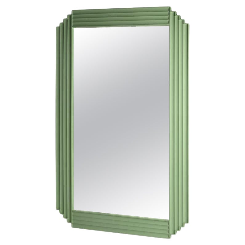 Cordiale Large Malva Green Mirror by Roberto Paoli