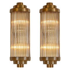 IP44 baño italiano Latón y cristal Ravello Apliques 3 niveles Detalle