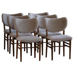 Danish Modern, Set of 6 "Butterfly" Dining Chairs by Nils & Eva Koppel, 1950s