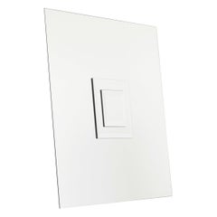 Grand miroir d'art rare de Michel Martens des années 1970