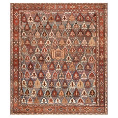 Nazmiyal Collection Tribal Antique Persian Bakshaish Rug 10'2" x 11'7"