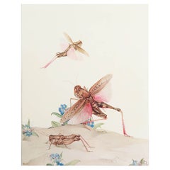 Impression originale d'un Locust italien par E.J Detmold. C.1920
