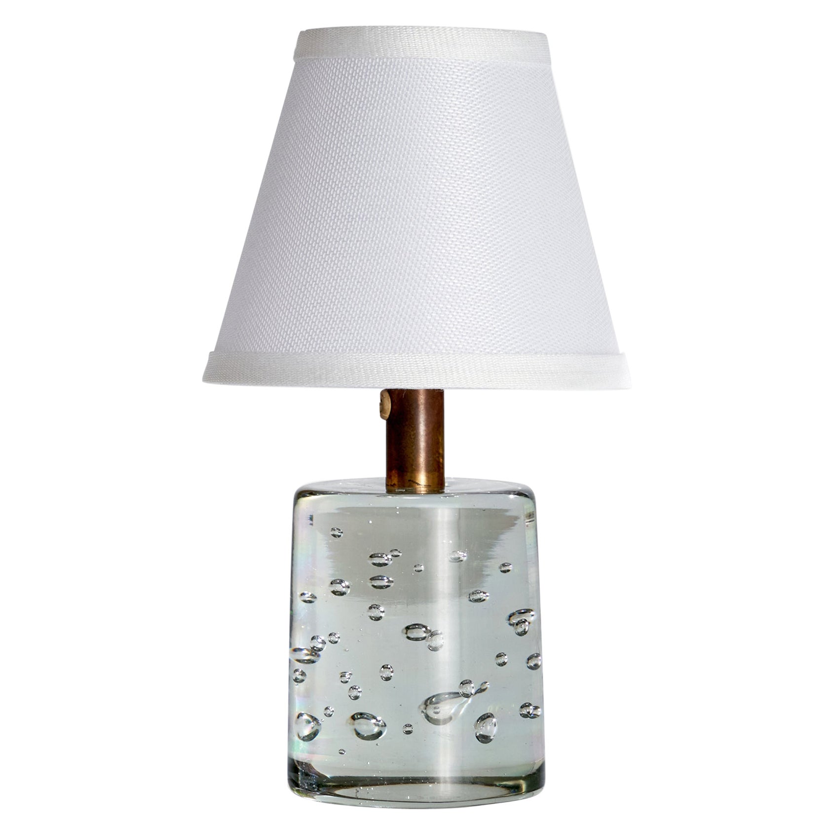 Josef Frank, Table Lamp, Brass, Glass, Sweden, 1950s For Sale