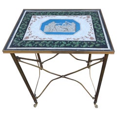 Vintage Rare French Neoclassical Campaign Table by Maison Jansen