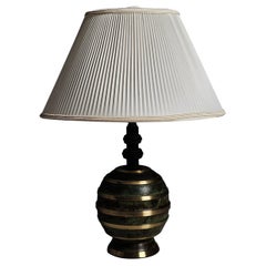 Lampada da tavolo Art déco in bronzo di designer sconosciuto, Svezia, anni '30