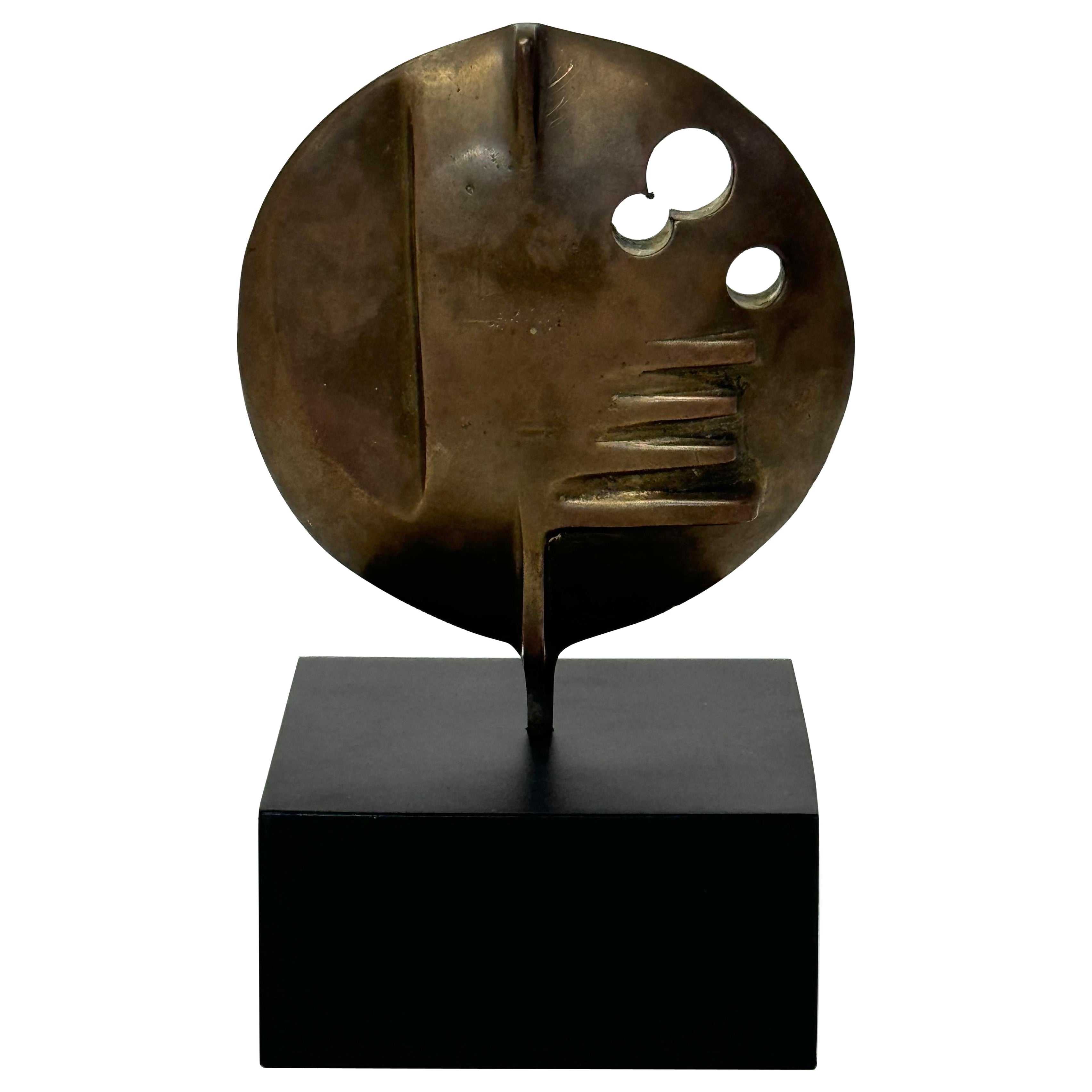Elcio Becheroni Moderne abstrakte Bronzeskulptur, 1960er Jahre