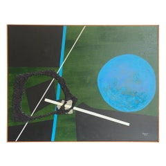 Encadré Tangenti Cosmiche, peint par Saisan 1972