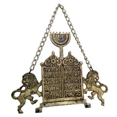 Accessoire mural israélien vintage 10 commandements