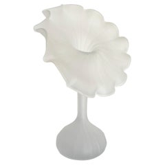 Frosted Hand Blown Glass Jack in the Pulpit Vase by Leonardo Handarbeit