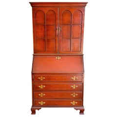 Vintage Georgian Red Secretary Desk