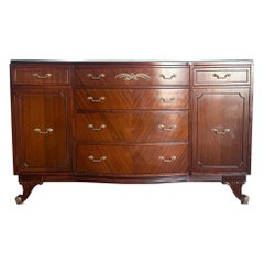 1940s Federal Flamed Mahogany Credenza by Rway