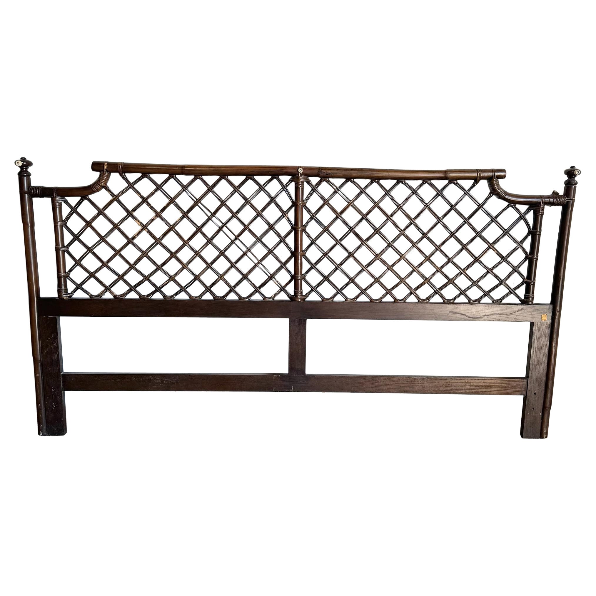 Boho Chic Rattan King Headboard