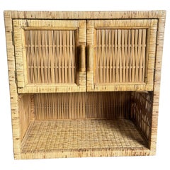Mobile credenza Boho Chic in vimini e rattan