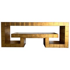 Vintage Regency Gold Leaf Console Table by Henredon