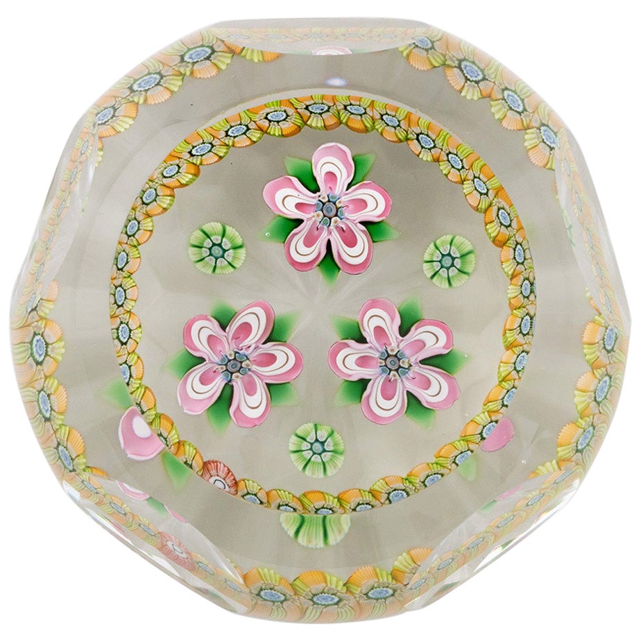 Presse-papiers Perthshire Primroses facettées 1985B