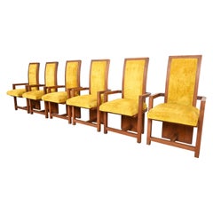 Frank Lloyd Wright for Heritage Henredon Taliesin High Back Armchairs