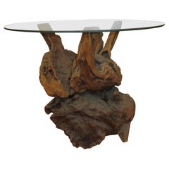 Driftwood Burl Vintage Base for Coffee or Occasional Table