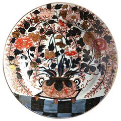 Large 17th Century Imari Porcelain Charger