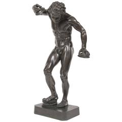 Grand Tour Patinated Bronze Figure by Massimiliano Soldani Benzi
