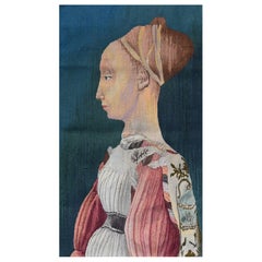 Vintage French Tapestry, Atelier La Renaude - Princess of the Villa d'Este - No. 1472
