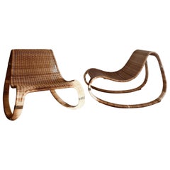 Vintage IKEA rocking chairs “Gunghult” by James Irvine
